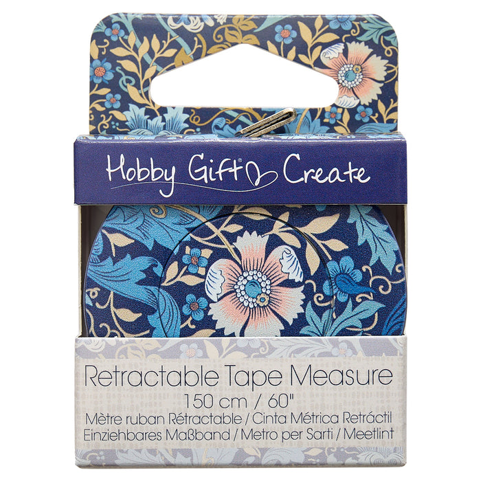 Hobby Gift Create Retractable Tape Measure 150cm / 60” Woodblock Design HGC253.01