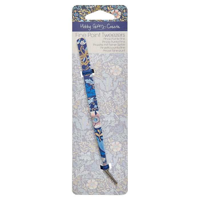 Hobby Gift Create Fine Point Tweezers Woodblock Design HGC141.01