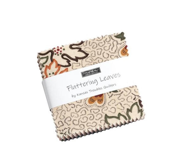 Moda Mini Charm Pack Fluttering Leaves By Kansas Troubles Quilters