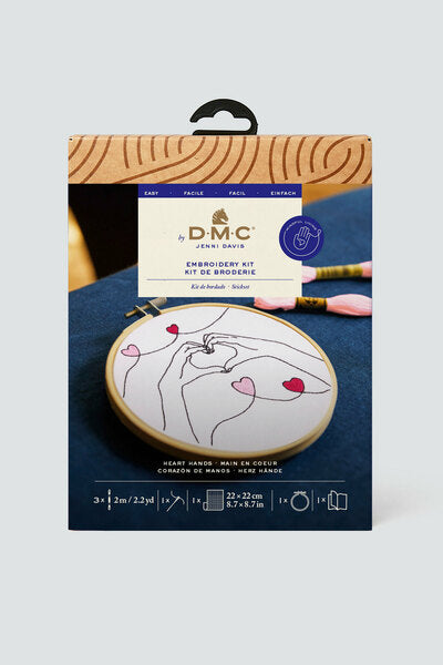 DMC Embroidery Kit heart Hands by Jenni Davis The Designer Collection - TB209