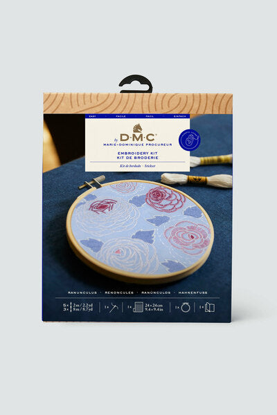 DMC Embroidery Kit Ranunculus by Marie-Dominique Procureur The Designer Collection - TB200