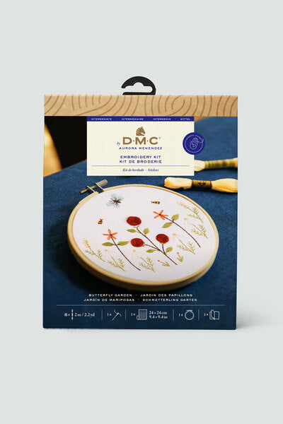 DMC Embroider Kit Butterfly Garden by Aurora Menendez The Designer Collection