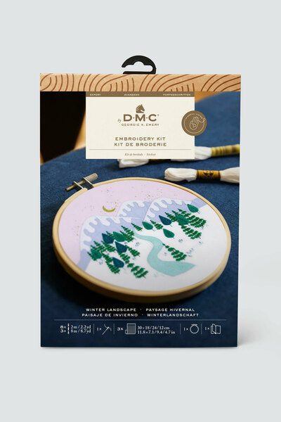 DMC Embroidery Kit Winter Landscape by Georgie K. Emery The Designer Collection - TB193