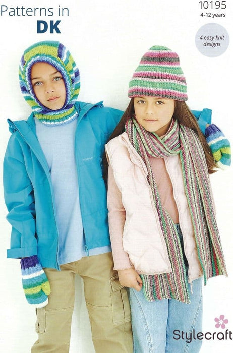 Knitting Pattern Children’s Accessories 4-12 years in Stylecraft Merry Go Round DK 10195