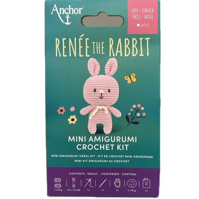 Anchor Mini Amigurumi Crochet Kit Renee The Rabbit Art.A28C02-XS