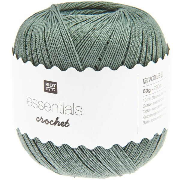 Rico Essentials Crochet Cotton Yarn 50g - Ivy 038