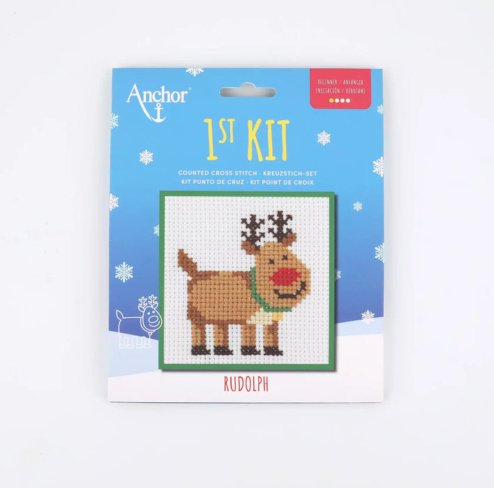 Anchor 1st Kit Counted Cross Stitch Rudolph Art.3690000-10010