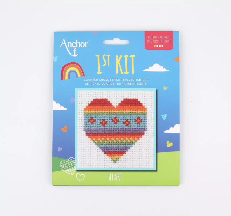 Anchor 1st Kit Counted Cross Stitch Heart Art.3690000-10011
