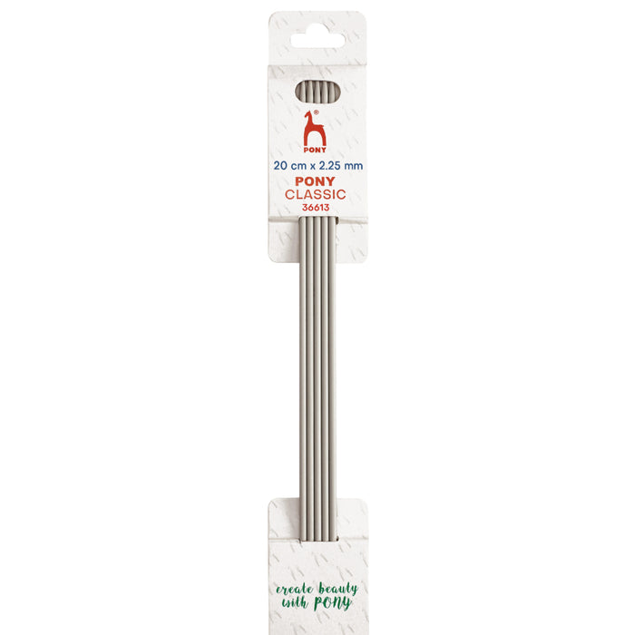 Pony Classic Double Pointed Needles Set of 5 20cm - All Sizes