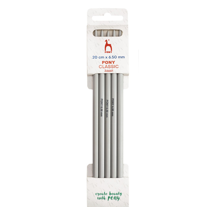 Pony Classic Double Pointed Needles Set of 5 20cm - All Sizes