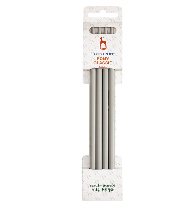 Pony Classic Double Pointed Needles Set of 5 20cm - All Sizes