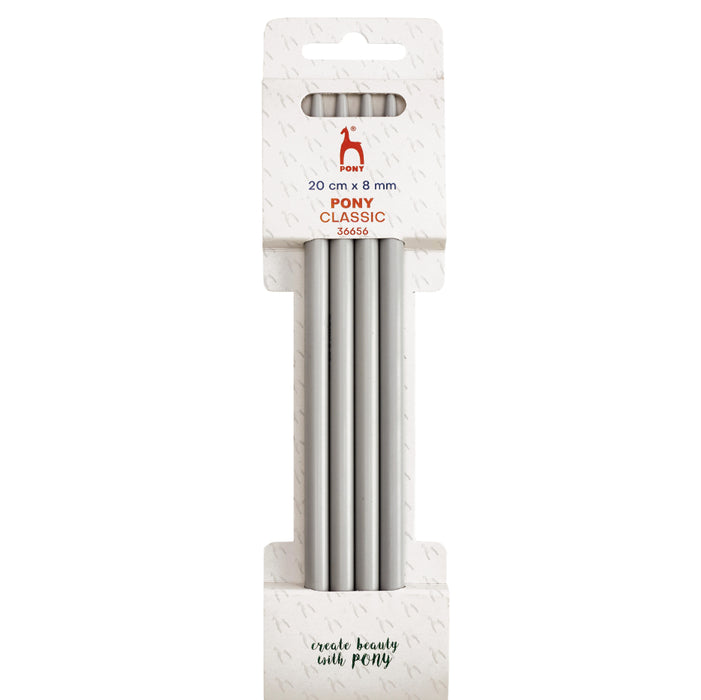 Pony Classic Double Pointed Needles Set of 5 20cm - All Sizes