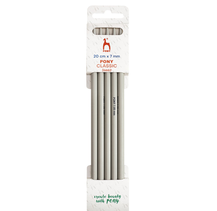 Pony Classic Double Pointed Needles Set of 5 20cm - All Sizes
