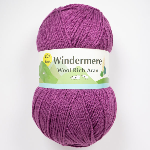 Windermere Wool Rich Aran Yarn 400g - LWA20