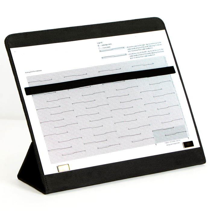 KnitPro Knitting Chart Keeper Fold-Up Style Coal - 2 sizes