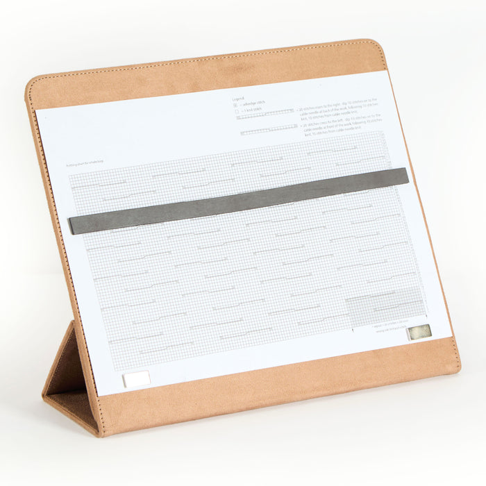 KnitPro Knitting Chart Keeper Fold-Up Style Clay