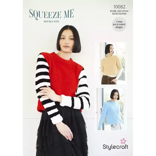 Knitting Pattern Sweaters Stylecraft Squeeze Me DK - 10082