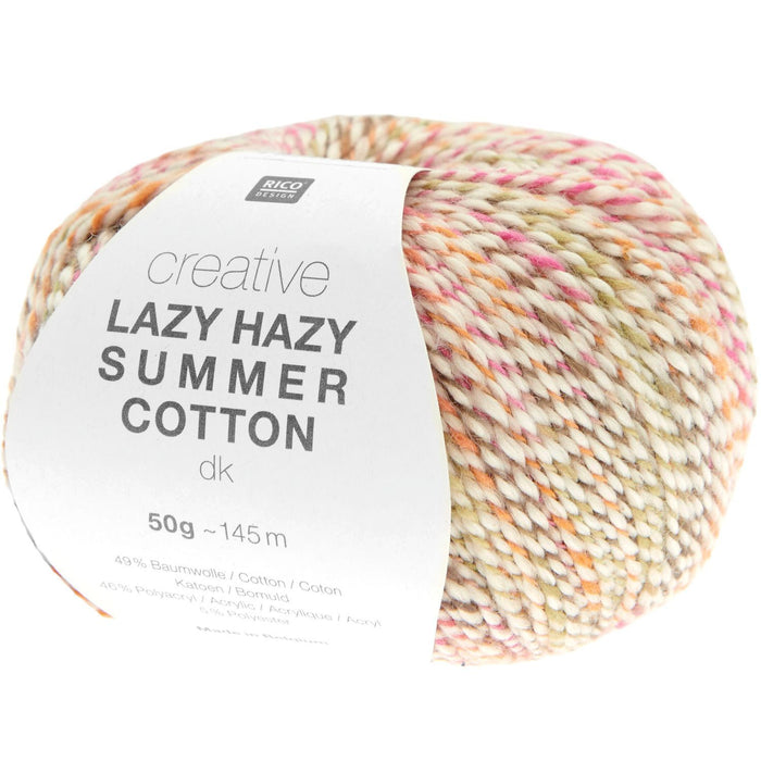 Rico Design Creative Lazy Hazy Summer Cotton DK Yarn 50g - All Shades