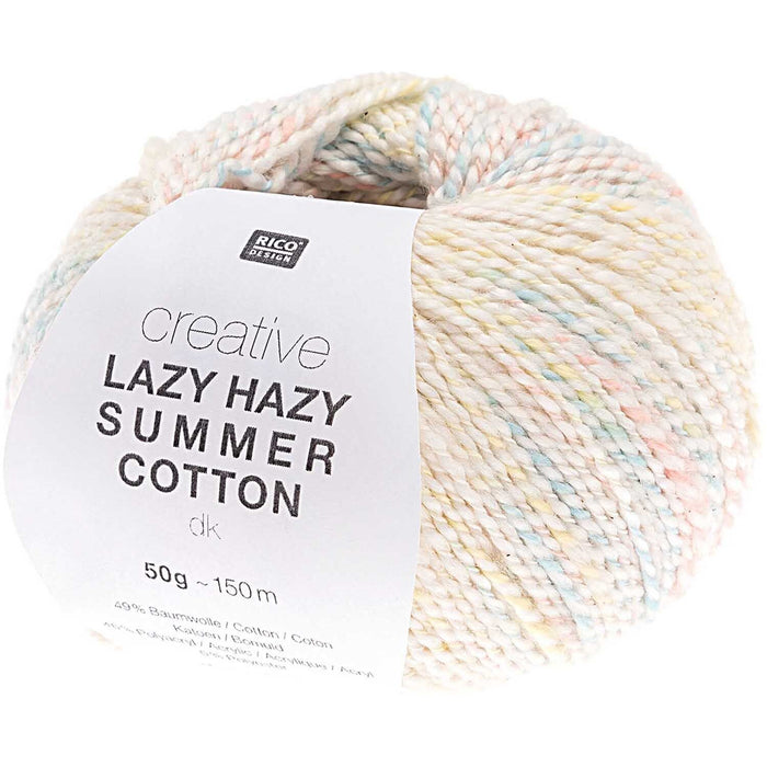 Rico Design Creative Lazy Hazy Summer Cotton DK Yarn 50g - All Shades