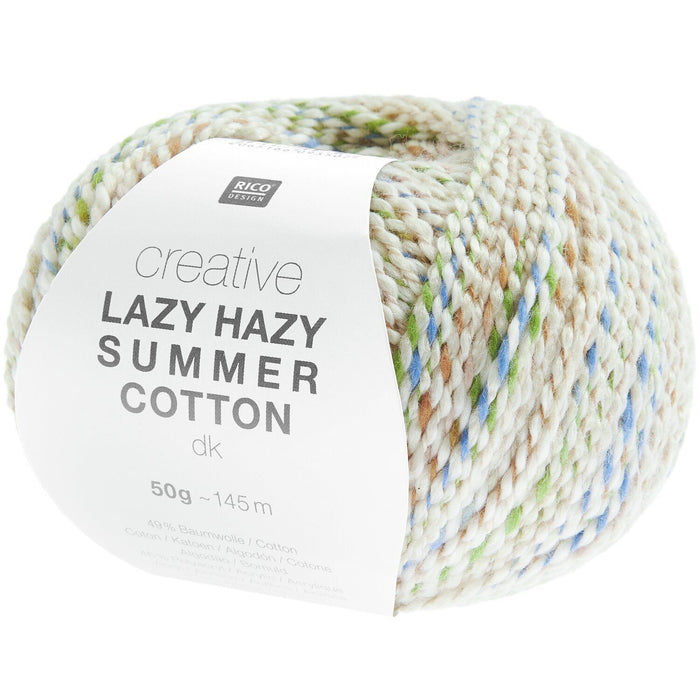Rico Design Creative Lazy Hazy Summer Cotton DK Yarn 50g - All Shades
