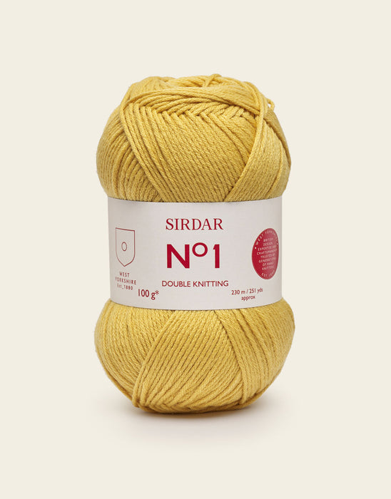 Sirdar No 1 DK Yarn 100g Mustard 0233 (Discontinued)