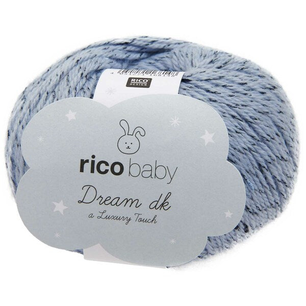 Rico Baby Dream Tweed DK Baby Yarn 50g - Blue 003