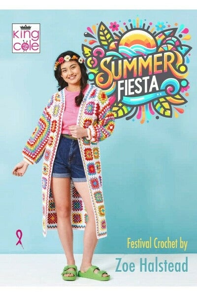 King Cole Summer Fiesta Crochet Book By Zoe Halstead