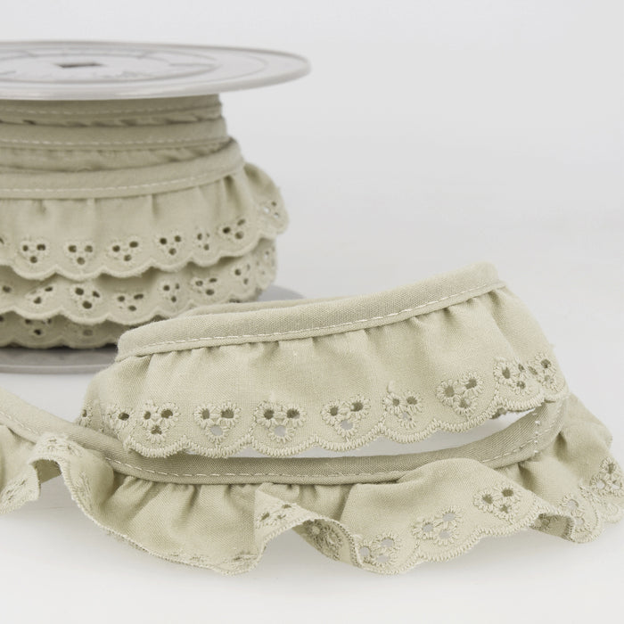 Stephanoise Trim Lace Broiderie Anglaise 34mm S05270B000 - Various Shades