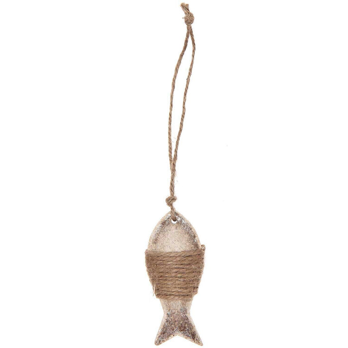 Rico Design Wooden Hanger Fish With Jute Ribbon 7040.33.30