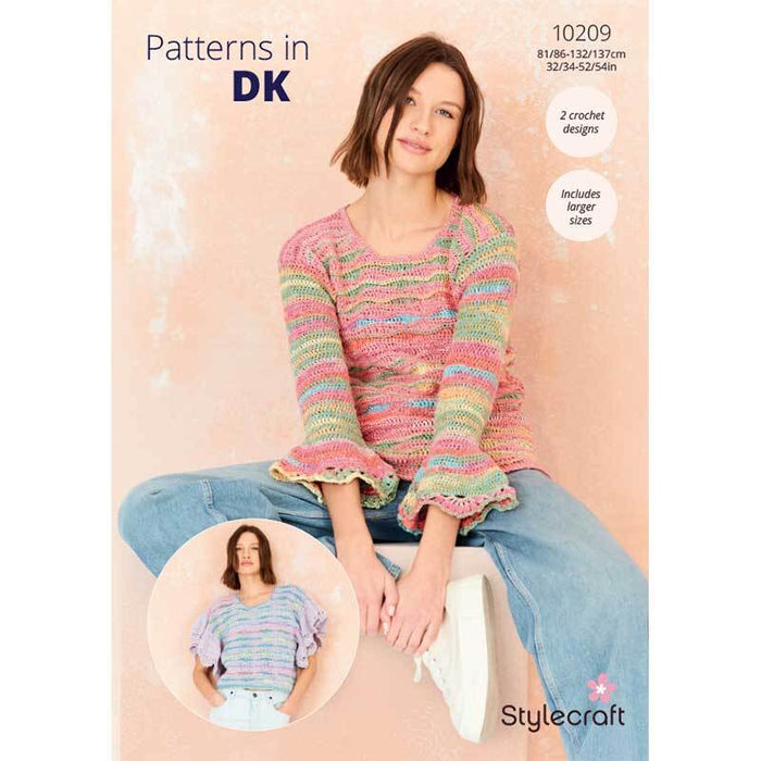 Crochet Patterns T-Shirt & Sweater in Stylecraft Colour Burst DK 10209