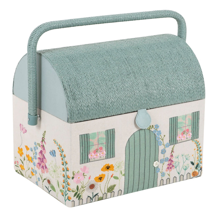Hobby Gift Sewing Box Embroidered Country Cottage HGNOV\614