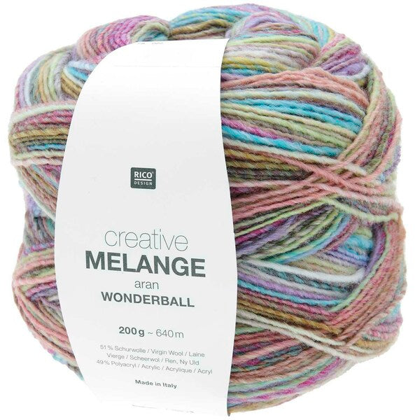 Rico Creative Melange Aran Wonderball Yarn 200g