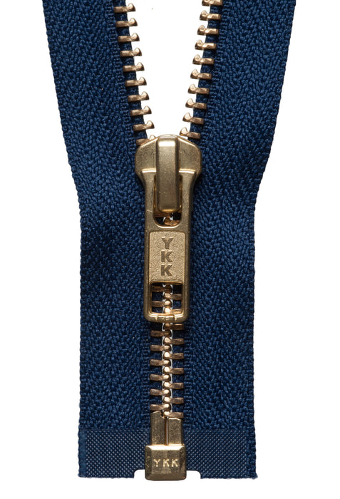 YKK Brass Metal Open End Zip 56cm 22” Y2056