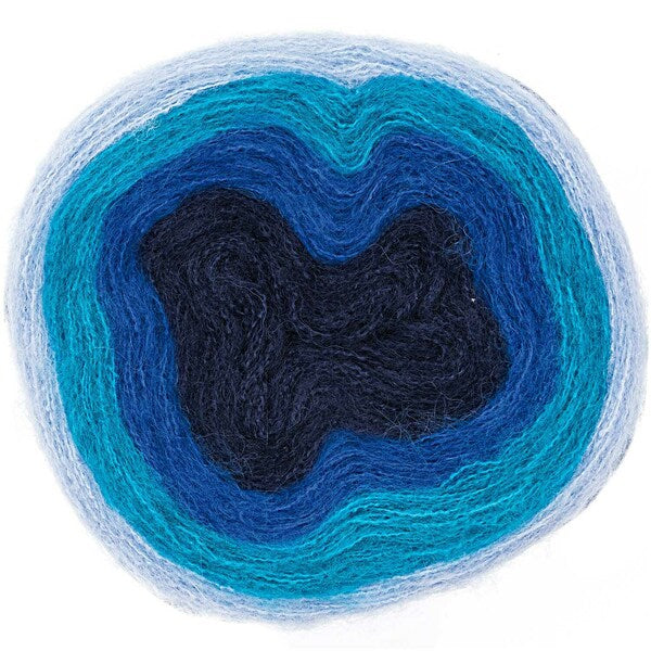 Rico Creative Riguretto Aran Yarn 100g - Blue Mix 005 (Discontinued)