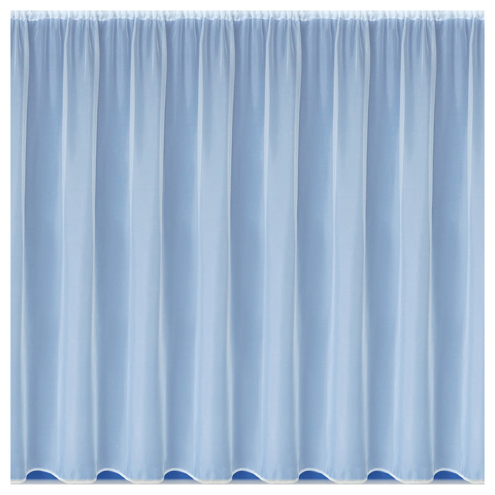 Net Curtain Albany White 1 Metre Wide - All Sizes