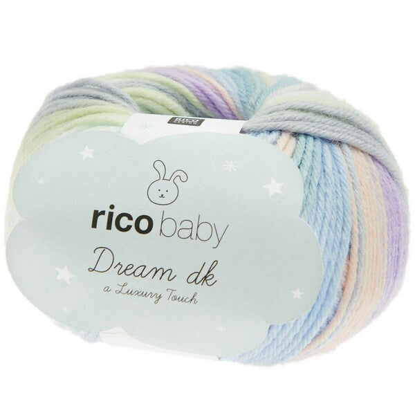 Rico Baby Dream DK Baby Yarn 50g - Pastel-Mix 009