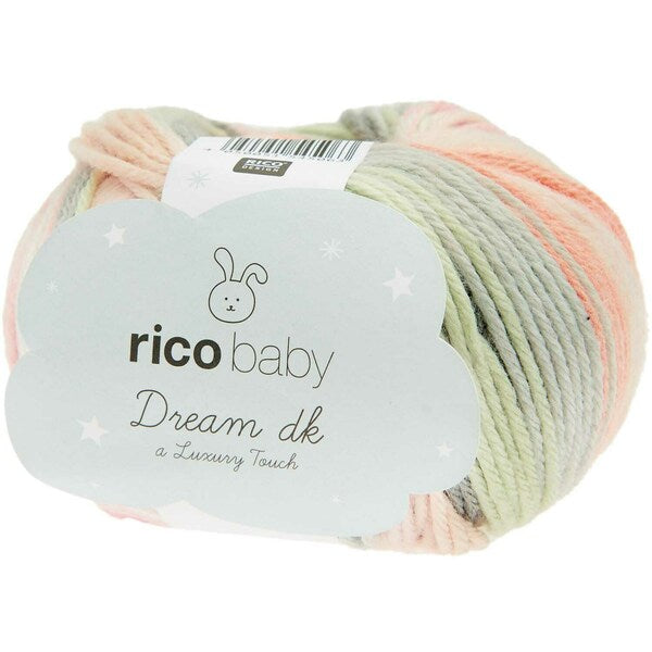 Rico Baby Dream DK Baby Yarn 50g - Salmon-Grey 001