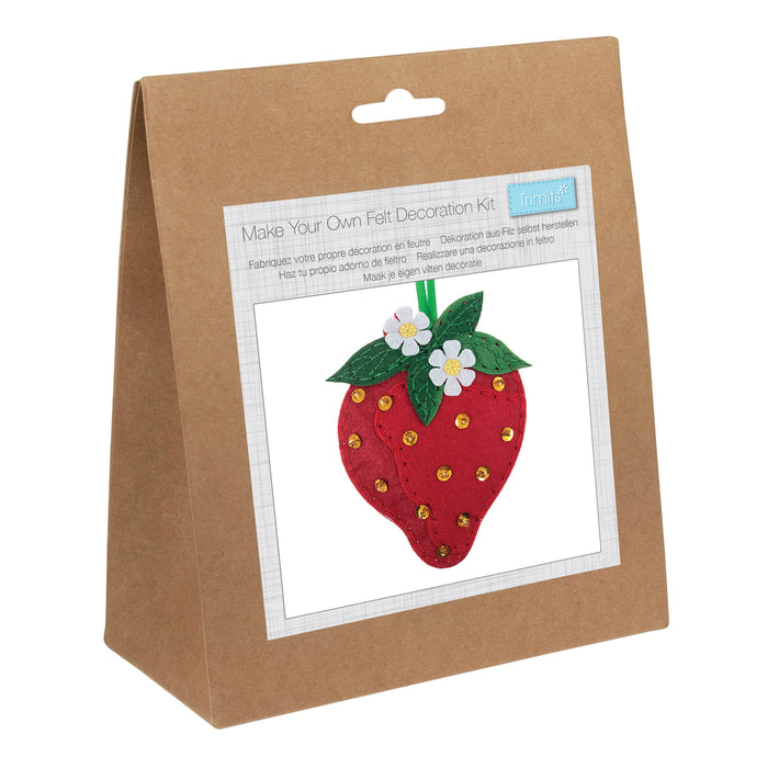 Trimits Felt Decoration Kit Strawberry GCK250