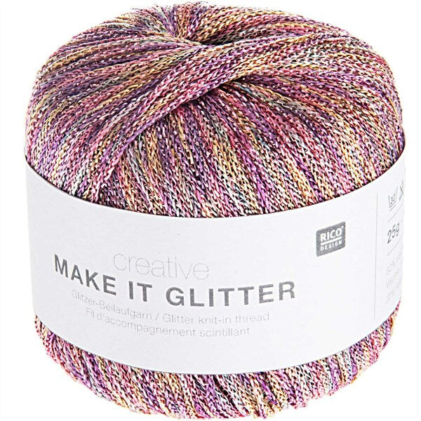 Rico Creative Make It Glitter Knit-In Thread 25g - Pastel 001 BoS/Mhd