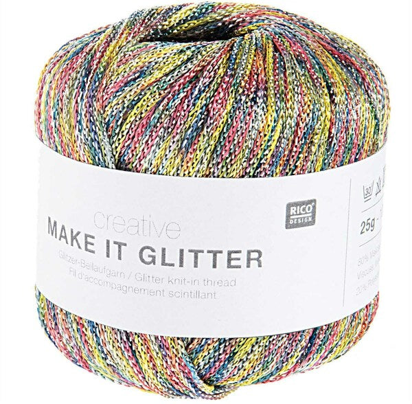 Rico Creative Make It Glitter Knit-In Thread 25g - Barbie 002