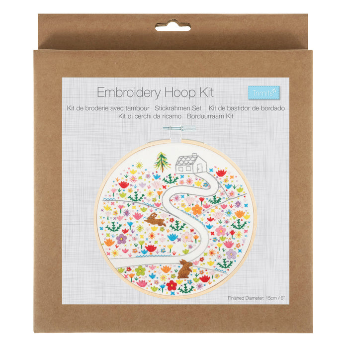 Trimits Embroidery Hoop Kit Floral Journey TCK109