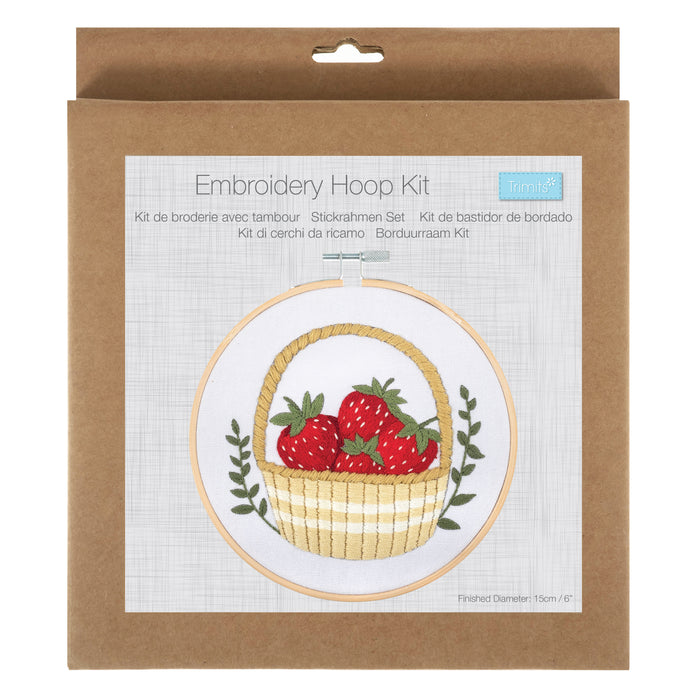 Trimits Embroidery Hoop Kit Strawberries TCK106