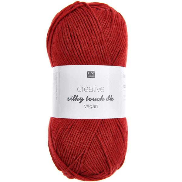 Rico Creative Silky Touch Vegan DK Yarn 100g - Raspberry 024