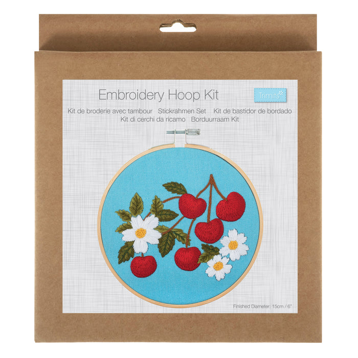 Trimits Embroidery Hoop Kit Cherries TCK105