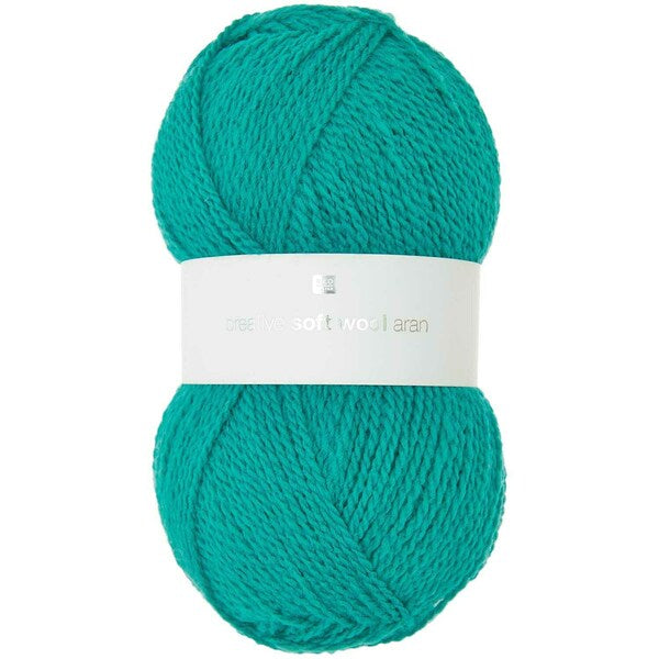 Rico Creative Soft Wool Aran Yarn 100g - Teal 029