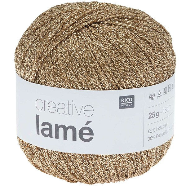 Rico Creative Lame Knit-In Thread 25g - Gold 002