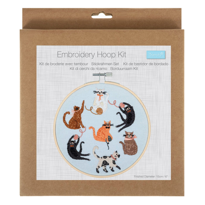 Trimits Embroidery Hoop Kit Cats TCK085