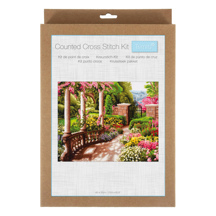 Trimits Counted Cross Stitch Kit Peace Garden GCS246