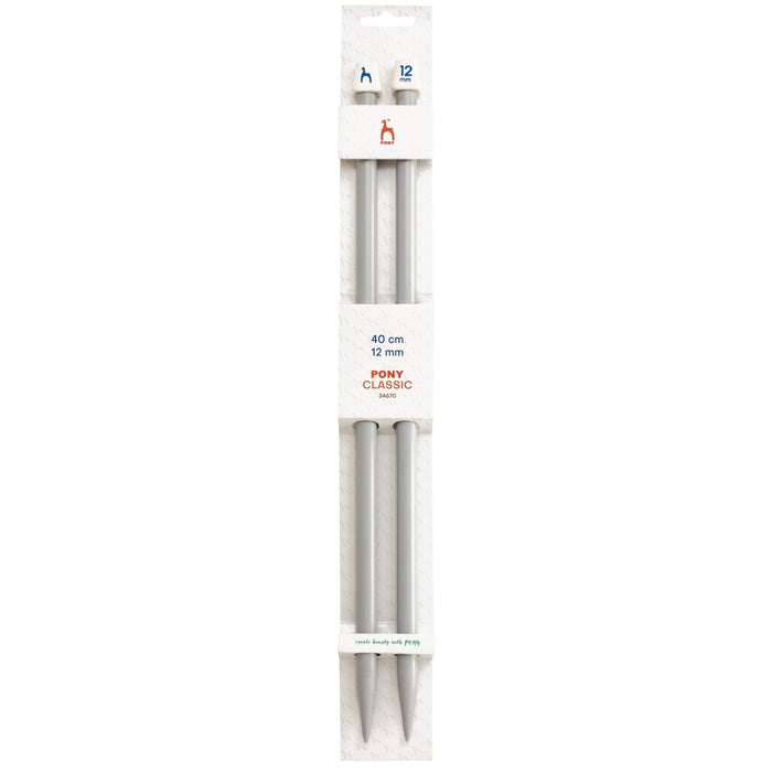 Pony Classic Knitting Needles Single-Ended 40cm - All Sizes