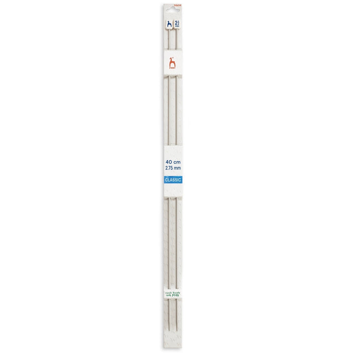 Pony Classic Knitting Needles Single-Ended 40cm - All Sizes